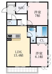 ラヴィベールメゾンの物件間取画像